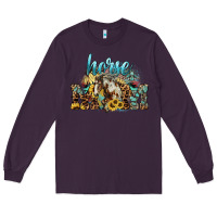 Plum Horse Mom Long Sleeve Tee - HowdyJamesFarm