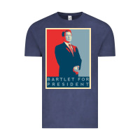 Vintage Denim Bartlet For President Lover Gift Vintage Tee - maiPhamDesign