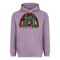 Lavender Merry Christmas rainbow Heavyweight Hoodie - CowhideDigitalArt