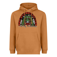 Meerkat Merry Christmas rainbow Heavyweight Hoodie - CowhideDigitalArt