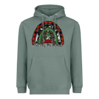 Sage Merry Christmas rainbow Heavyweight Hoodie - CowhideDigitalArt