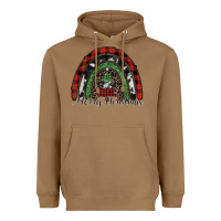 Toasted Coconut Merry Christmas rainbow Heavyweight Hoodie - CowhideDigitalArt