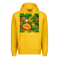 Lemon Irish lips seamless pattern digital paper Premium Hoodie - BundleAndBundleShop