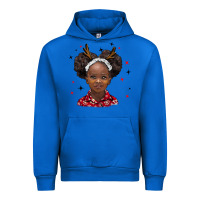 Cobalt christmas african girl Urban Hoodie - BarkalooDesign