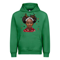 Emerald christmas african girl Urban Hoodie - BarkalooDesign