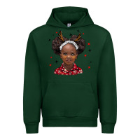 Forest Green christmas african girl Urban Hoodie - BarkalooDesign