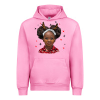 Fuchsia Pink christmas african girl Urban Hoodie - BarkalooDesign