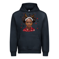 Navy christmas african girl Urban Hoodie - BarkalooDesign