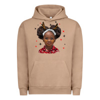 Pigment Burro christmas african girl Urban Hoodie - BarkalooDesign