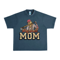 Midnight Navy Baseball Mom Urban Heavy Tee - NancyCooperArtShop