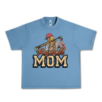 Pebble Blue Baseball Mom Urban Heavy Tee - NancyCooperArtShop