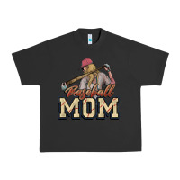 Pigment Black Baseball Mom Urban Heavy Tee - NancyCooperArtShop