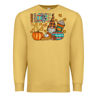 Antique Gold i love fall most of fall Premium Sweatshirt - CowhideDigitalArt