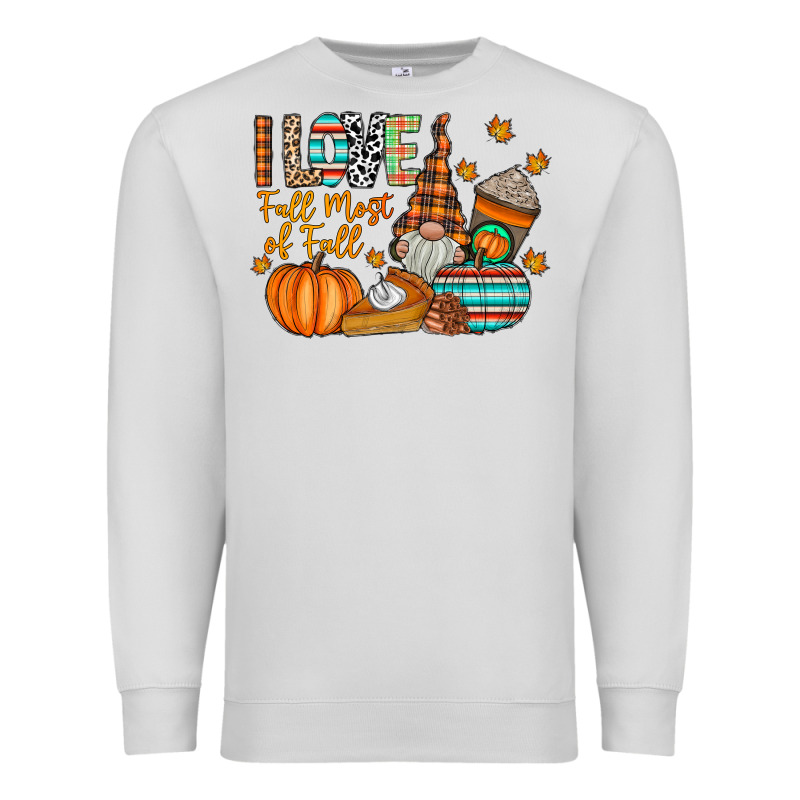 I Love Fall Most Of Fall Premium Sweatshirt by CowhideDigitalArt | Teevron