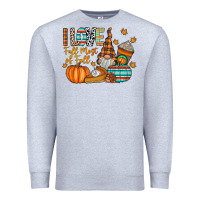 Heather Grey i love fall most of fall Premium Sweatshirt - CowhideDigitalArt