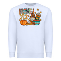 White i love fall most of fall Premium Sweatshirt - CowhideDigitalArt