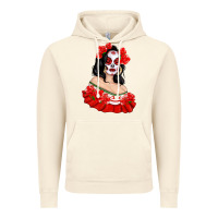 Vintage Artic Mexicana Skull Girl with Roses Vintage Hoodie - texasbilliewilder