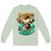 Matcha Can't be tamed cow Long Sleeve Tee - HowdyJamesFarm