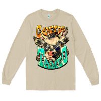Mushroom Can't be tamed cow Long Sleeve Tee - HowdyJamesFarm