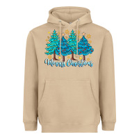 Mushroom Merry Christmas Heavyweight Hoodie - CowhideDigitalArt