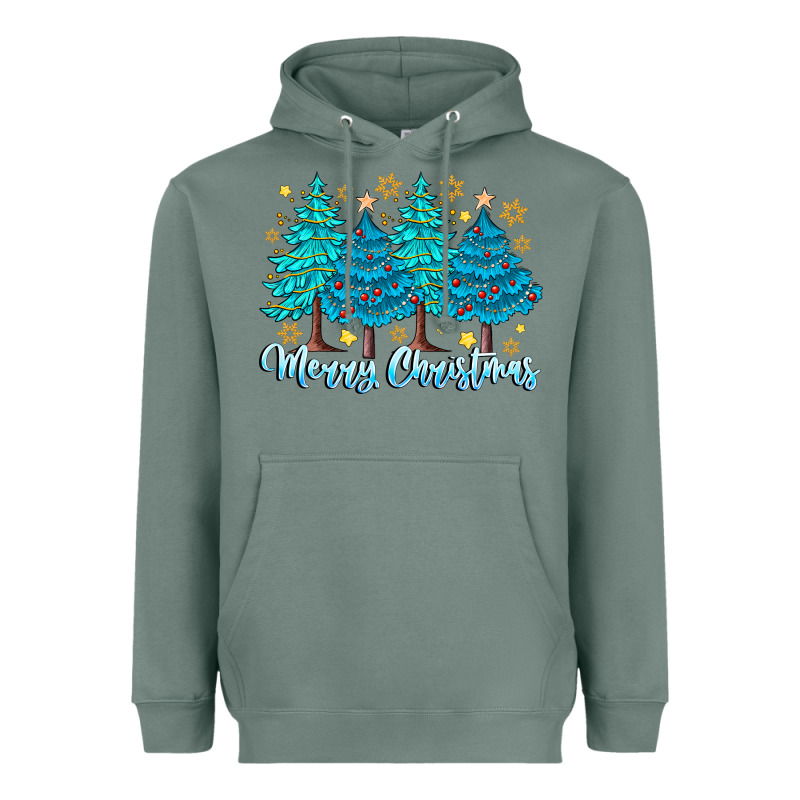 Merry Christmas Heavyweight Hoodie by CowhideDigitalArt | Teevron
