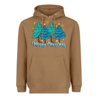 Toasted Coconut Merry Christmas Heavyweight Hoodie - CowhideDigitalArt