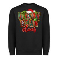 Black christmas jelly bean claus Heavyweight Sweatshirt - FaDigitalArtStudio