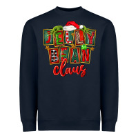 Navy christmas jelly bean claus Heavyweight Sweatshirt - FaDigitalArtStudio