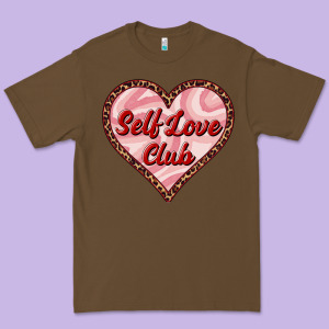 Self Love Club Valentine's Day Premium Tee Designed By Ranaportraitstore