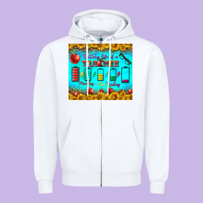 Battery Life Of A Teacher Tumbler Zipper Hoodie Designed By Bundleandbundleshop