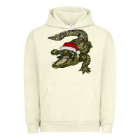Pigment Pistachio Christmas alligator Urban Hoodie - BarkalooDesign