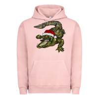 Pigment Salmon Christmas alligator Urban Hoodie - BarkalooDesign