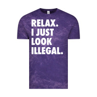 Cloud Purple relax trump i just look illegal politically incorrect t shirt Vintage Tee - maiPhamDesign