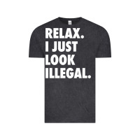 Vintage Black relax trump i just look illegal politically incorrect t shirt Vintage Tee - maiPhamDesign