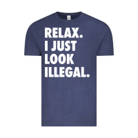 Vintage Denim relax trump i just look illegal politically incorrect t shirt Vintage Tee - maiPhamDesign