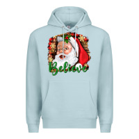 Blue Mist Believe And Santa Premium Hoodie - BundleAndBundleShop