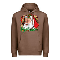 Chestnut Believe And Santa Premium Hoodie - BundleAndBundleShop