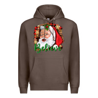 Coffee Believe And Santa Premium Hoodie - BundleAndBundleShop