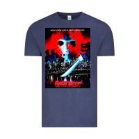 Vintage Denim Vintage Classic  Horror film Art Characters Mens Womens Vintage Tee - maiPhamDesign