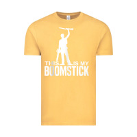Vintage Mustard this is my boomstick shotgun chainsaw dead evil halloween tank top Vintage Tee - maiPhamDesign