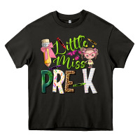 Asphalt little miss pre k Heavy Core Tee - NancyCooperArtShop