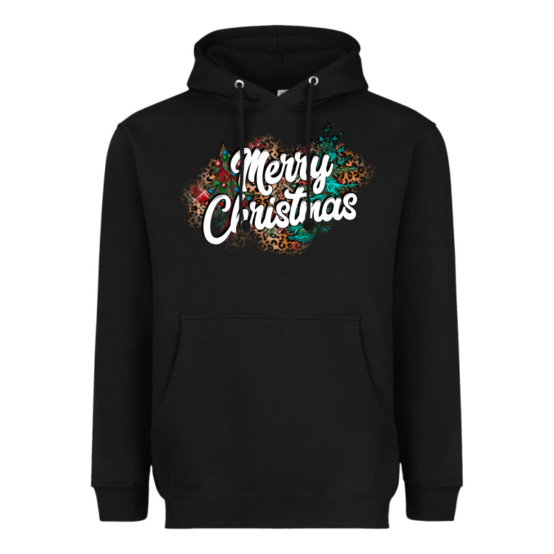 Merry Christmas Heavyweight Hoodie by CowhideDigitalArt | Teevron