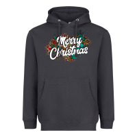 Smoke Merry Christmas Heavyweight Hoodie - CowhideDigitalArt