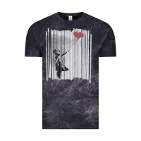 Cloud Black banksy balloon girl cute Vintage Tee - maiPhamDesign