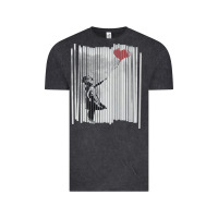 Vintage Black banksy balloon girl cute Vintage Tee - maiPhamDesign