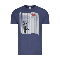 Vintage Denim banksy balloon girl cute Vintage Tee - maiPhamDesign