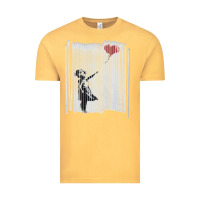 Vintage Mustard banksy balloon girl cute Vintage Tee - maiPhamDesign
