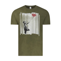 Vintage Olive banksy balloon girl cute Vintage Tee - maiPhamDesign