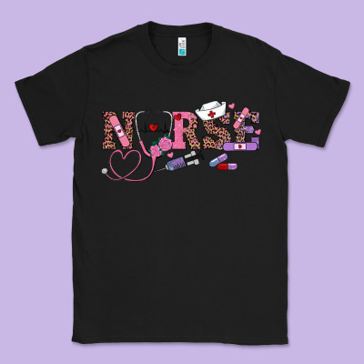 Valentine's Day Nurse Classic Tee Designed By Ranaportraitstore
