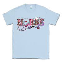 Dusty Blue valentine's day nurse Classic Tee - RanaPortraitStore